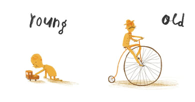 Here We Are: Book of Opposites US - Board book