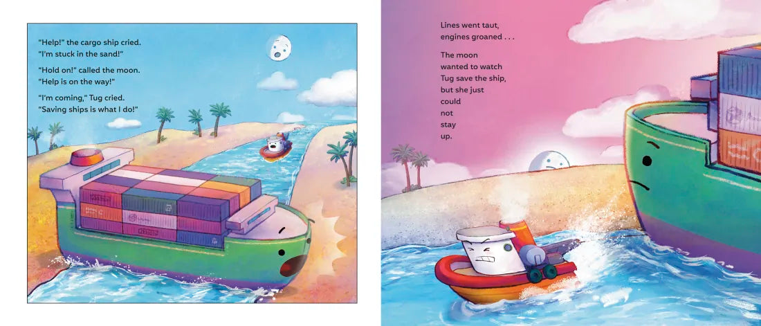 The Tugboat and the Silver Moon US - Hardback