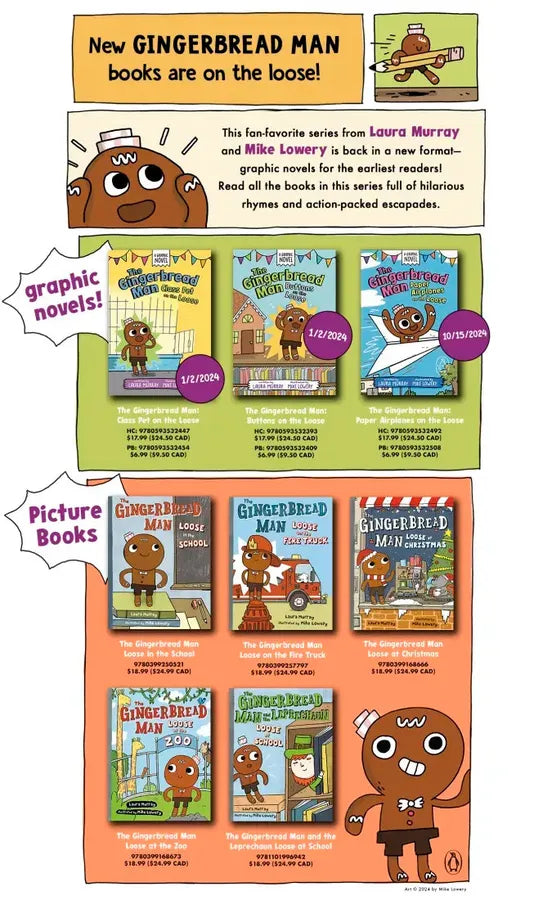 The Gingerbread Man: Paper Airplanes on the Loose: A Graphic Novel US - Hardback