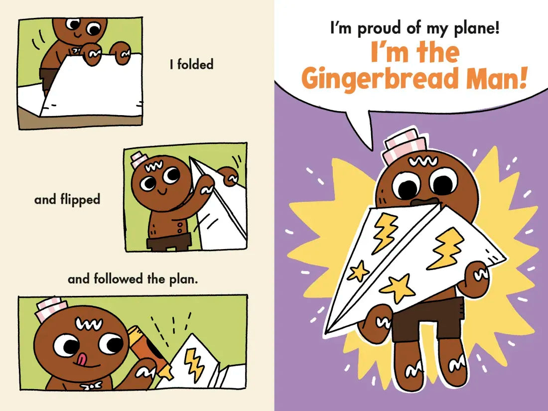 The Gingerbread Man: Paper Airplanes on the Loose: A Graphic Novel US - Paperback / softback