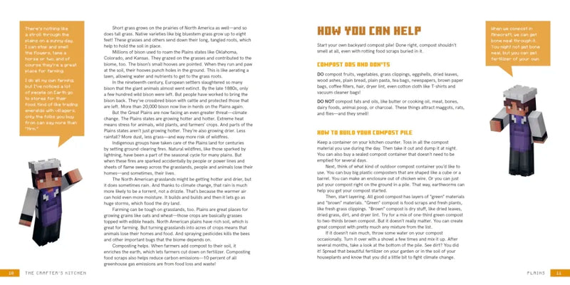 The Crafter's Kitchen: An Official Minecraft Cookbook for Young Chefs and Their Families US - Hardback