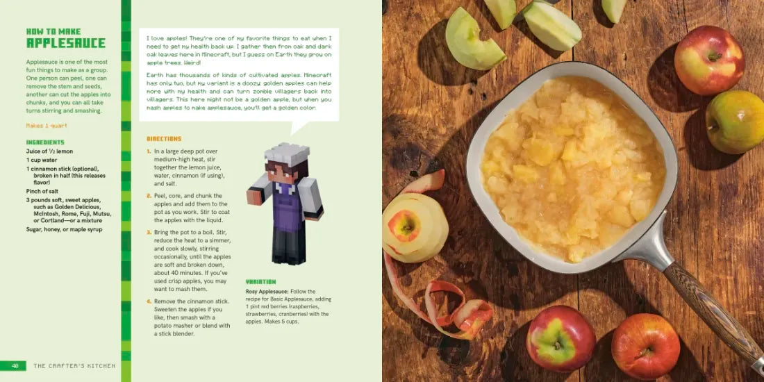 The Crafter's Kitchen: An Official Minecraft Cookbook for Young Chefs and Their Families US - Hardback