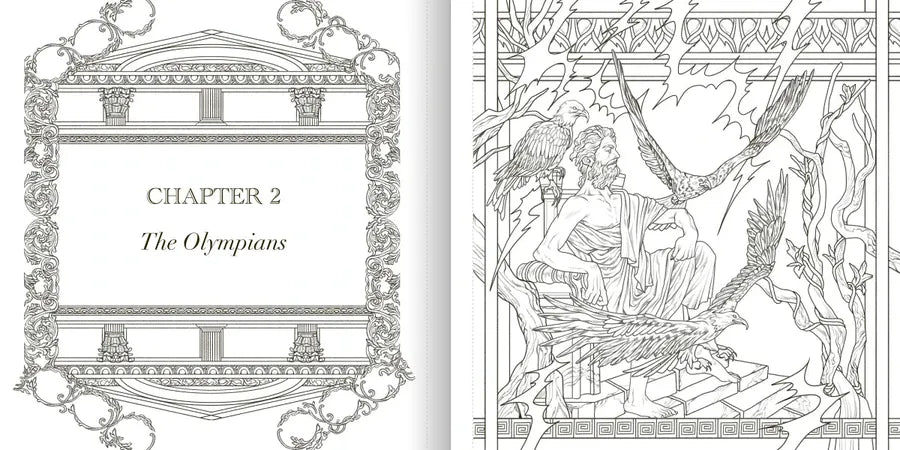 The Greek Mythology Coloring Book US - Paperback / softback