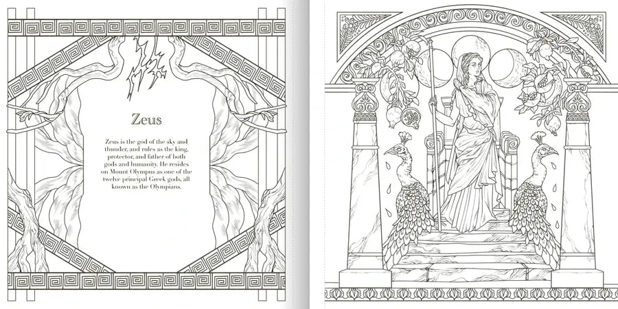 The Greek Mythology Coloring Book US - Paperback / softback