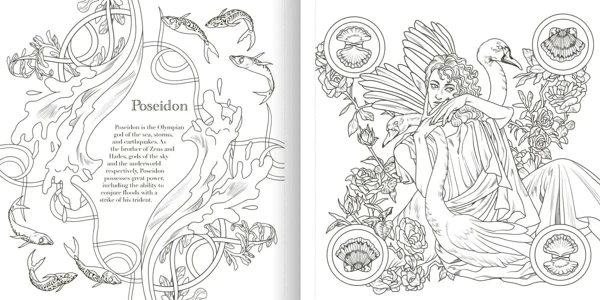 The Greek Mythology Coloring Book US - Paperback / softback