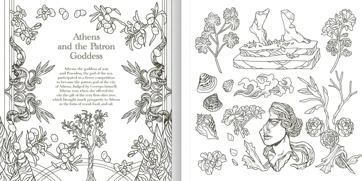 The Greek Mythology Coloring Book US - Paperback / softback