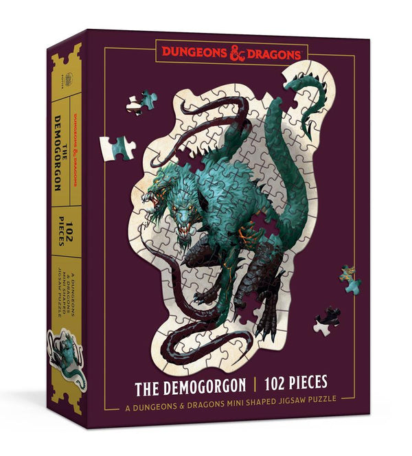 Dungeons & Dragons Mini Shaped Jigsaw Puzzle: The Demogorgon Edition-Hobbies/ quizzes/ games-買書書 BuyBookBook