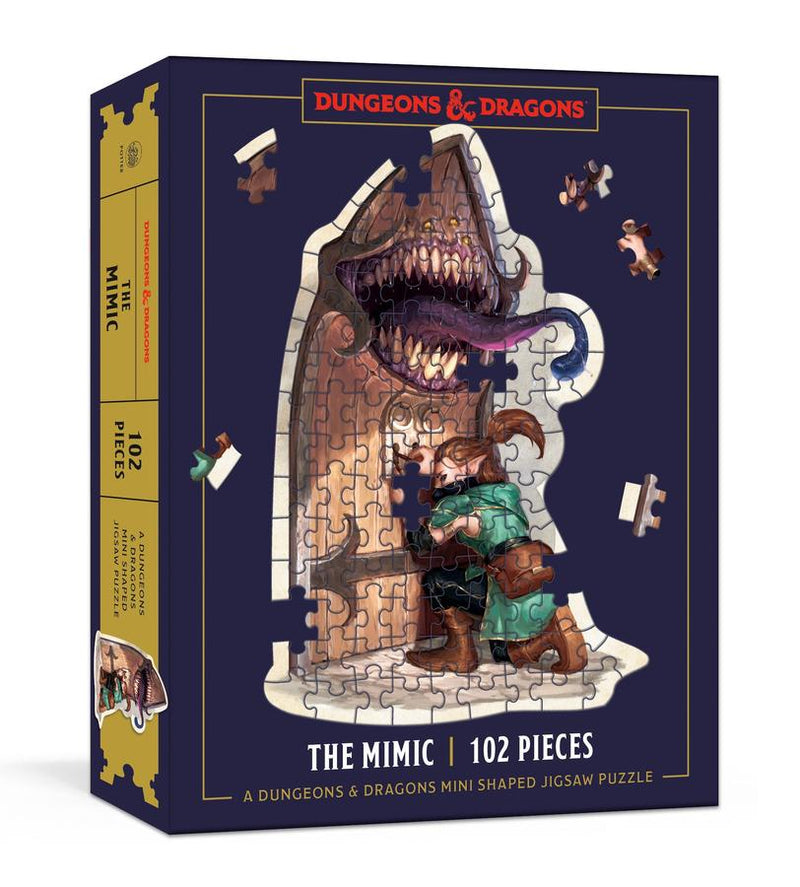 Dungeons & Dragons Mini Shaped Jigsaw Puzzle: The Mimic Edition-Hobbies/ quizzes/ games-買書書 BuyBookBook