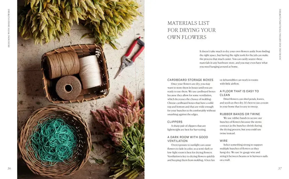 Designing with Dried Flowers US - Hardback