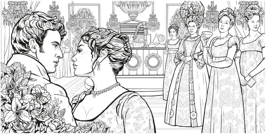 Bridgerton: The Official Coloring Book US - Paperback / softback