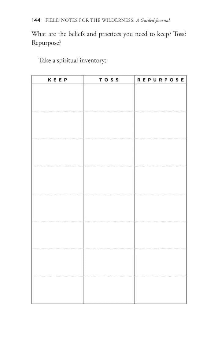 Field Notes for the Wilderness: A Guided Journal US - Paperback / softback