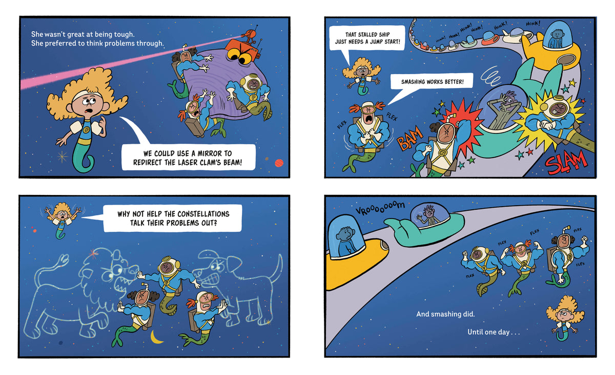 Save Us, Space Mermaids! interior 3 (ISBN 9780593621400)