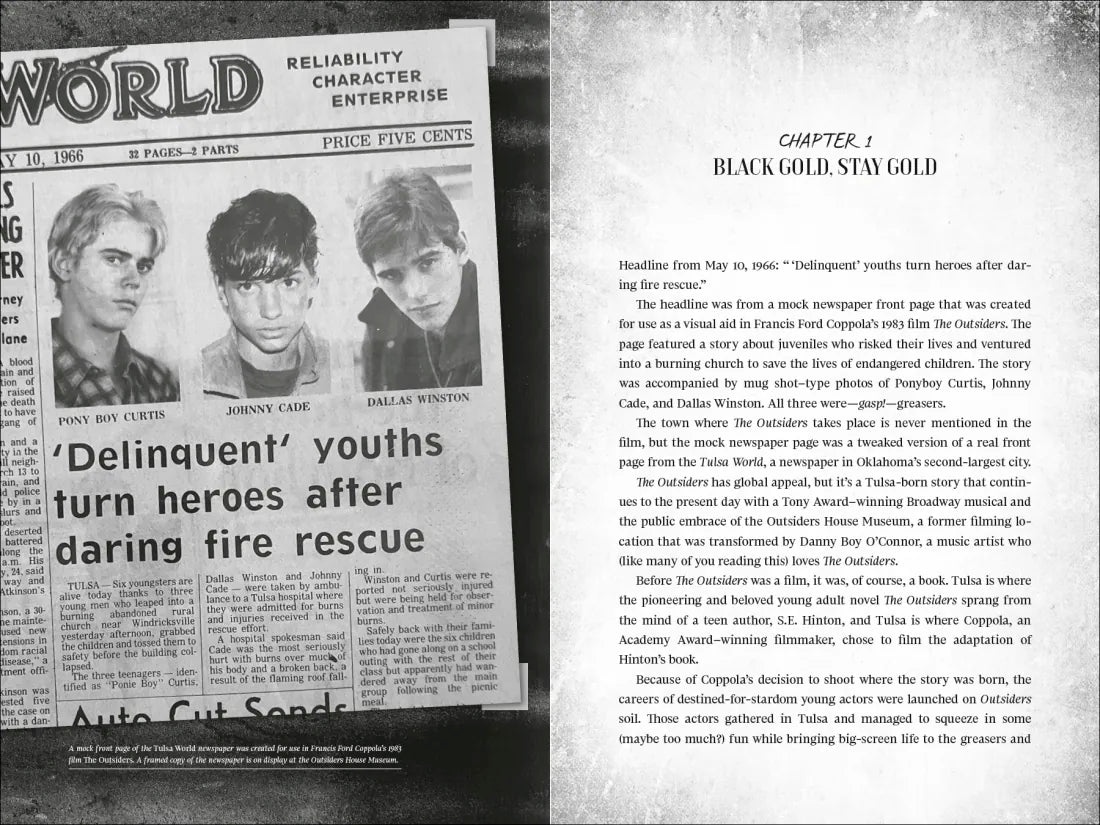 Staying Gold: The Oral History of The Outsiders US - Hardback
