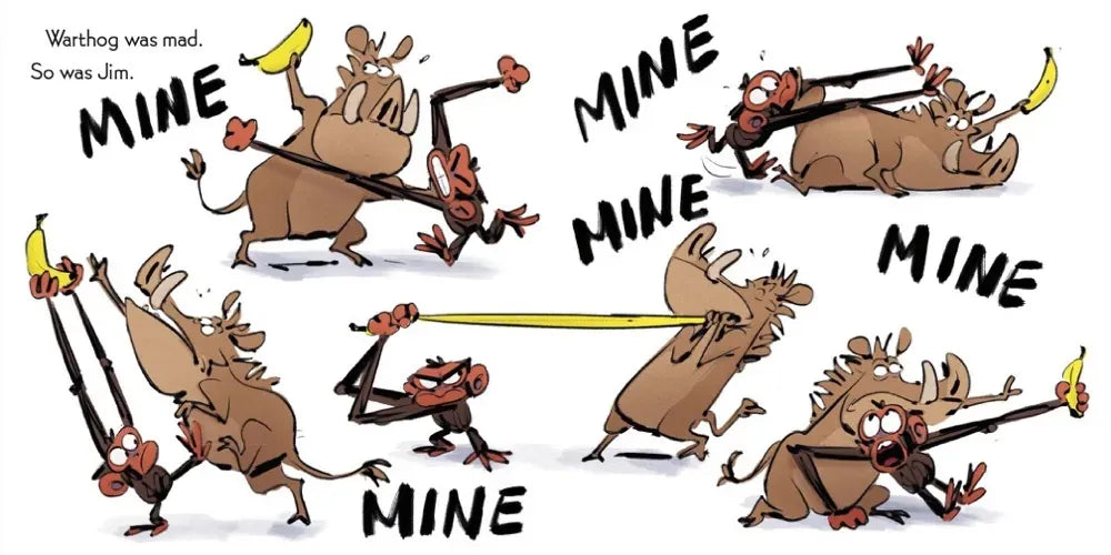 Grumpy Monkey Mine! US - Board book
