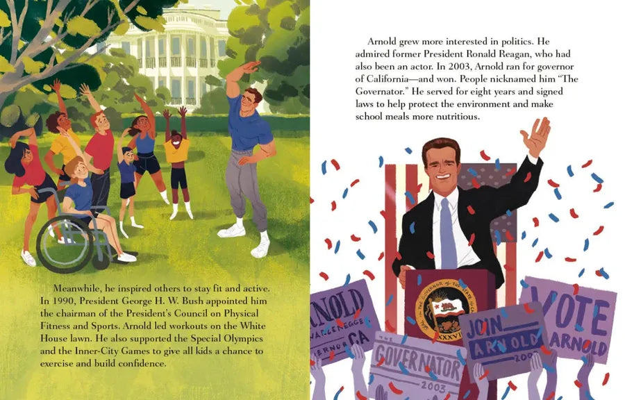 Arnold Schwarzenegger: A Little Golden Book Biography US - Hardback