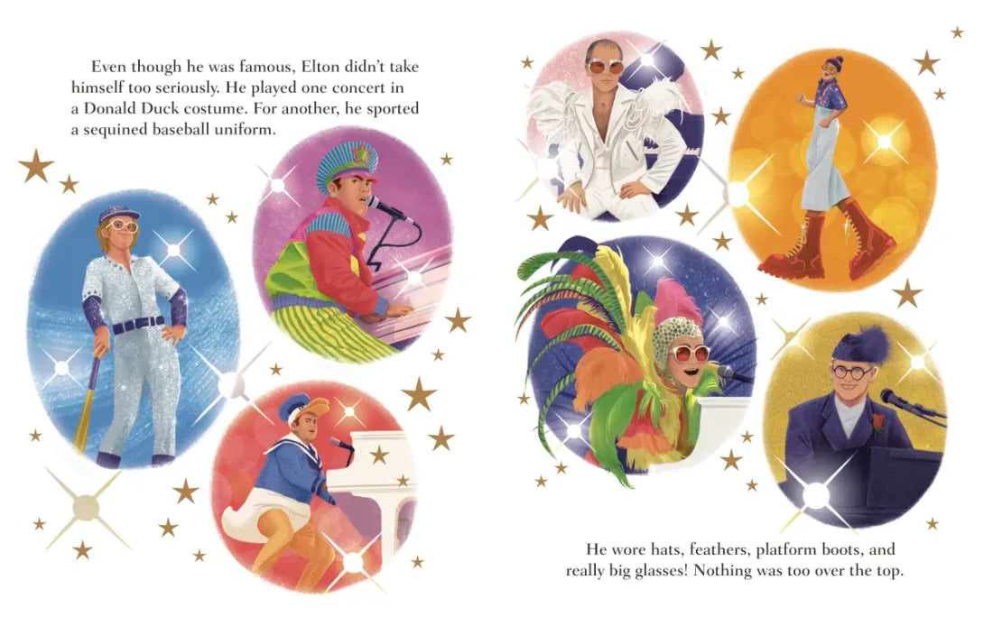 Elton John: A Little Golden Book Biography US - Hardback