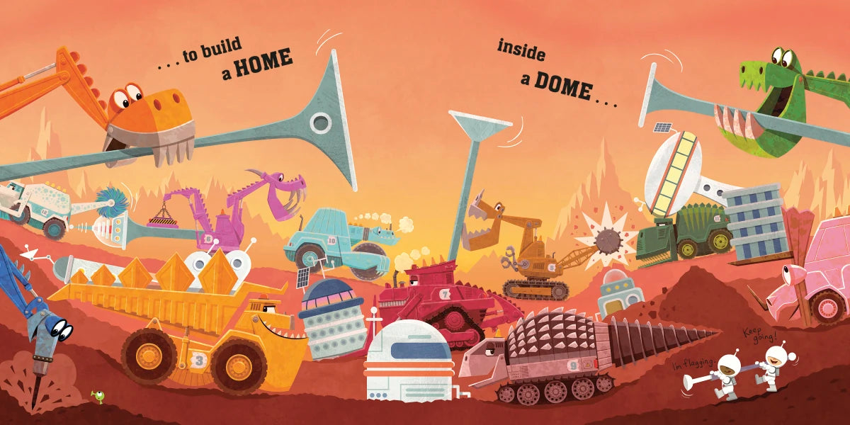 Diggersaurs Mission to Mars US - Board book