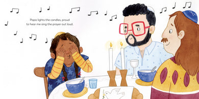 Happy Shabbat from Daddy, Papa, and Me interior 3 (ISBN 9780593651353)