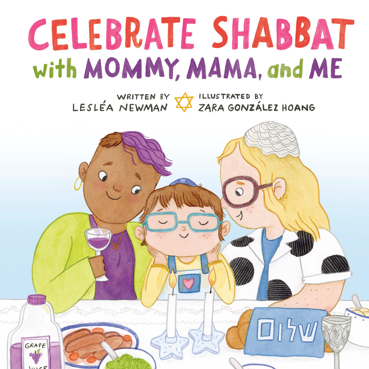 Celebrate Shabbat with Mommy, Mama, and Me cover (ISBN 9780593651384)