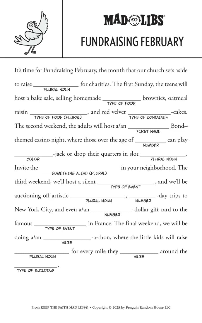 Keep the Faith Mad Libs US - Paperback / softback