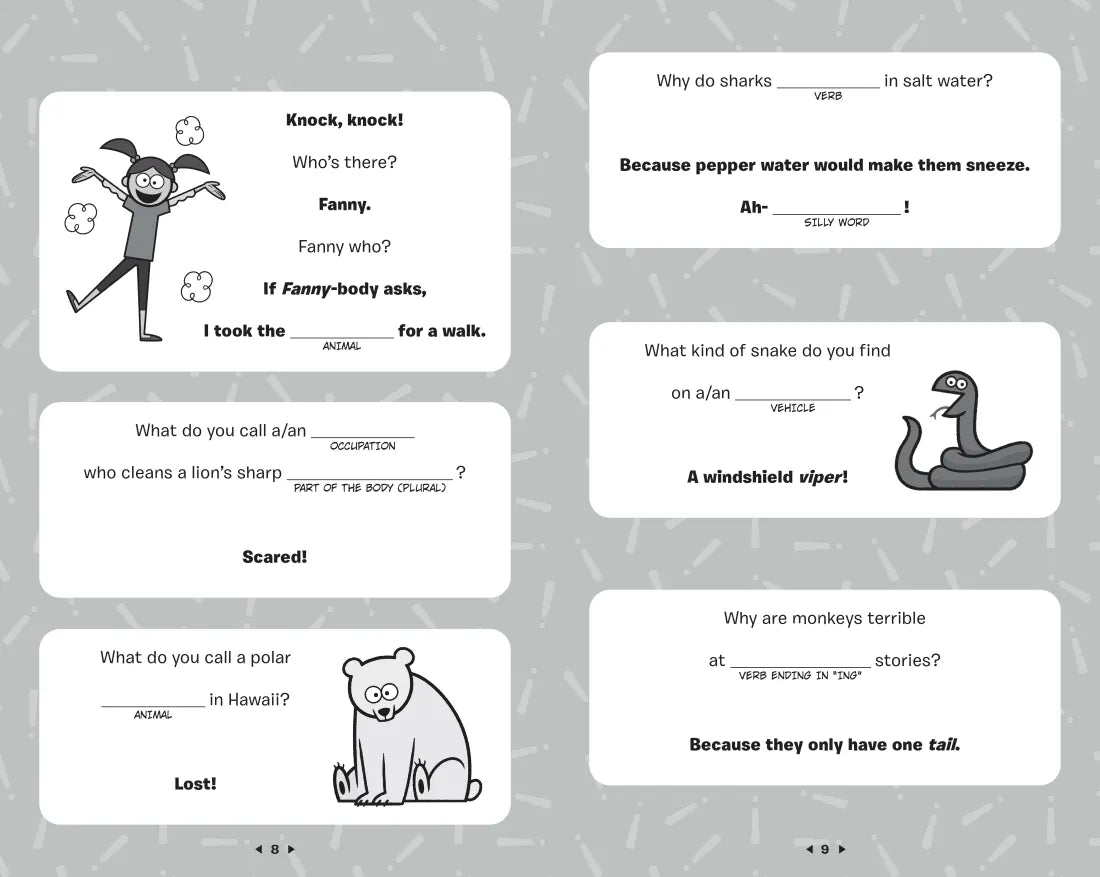 The Mad Libs Silly, Hilariously Funny, Belly-Busting Joke Book US - Paperback / softback