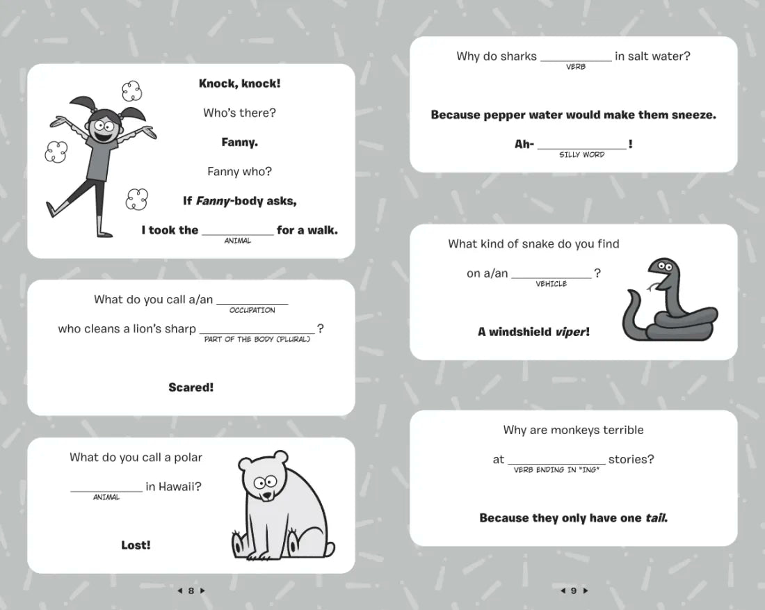 The Mad Libs Silly, Hilariously Funny, Belly-Busting Joke Book US - Paperback / softback