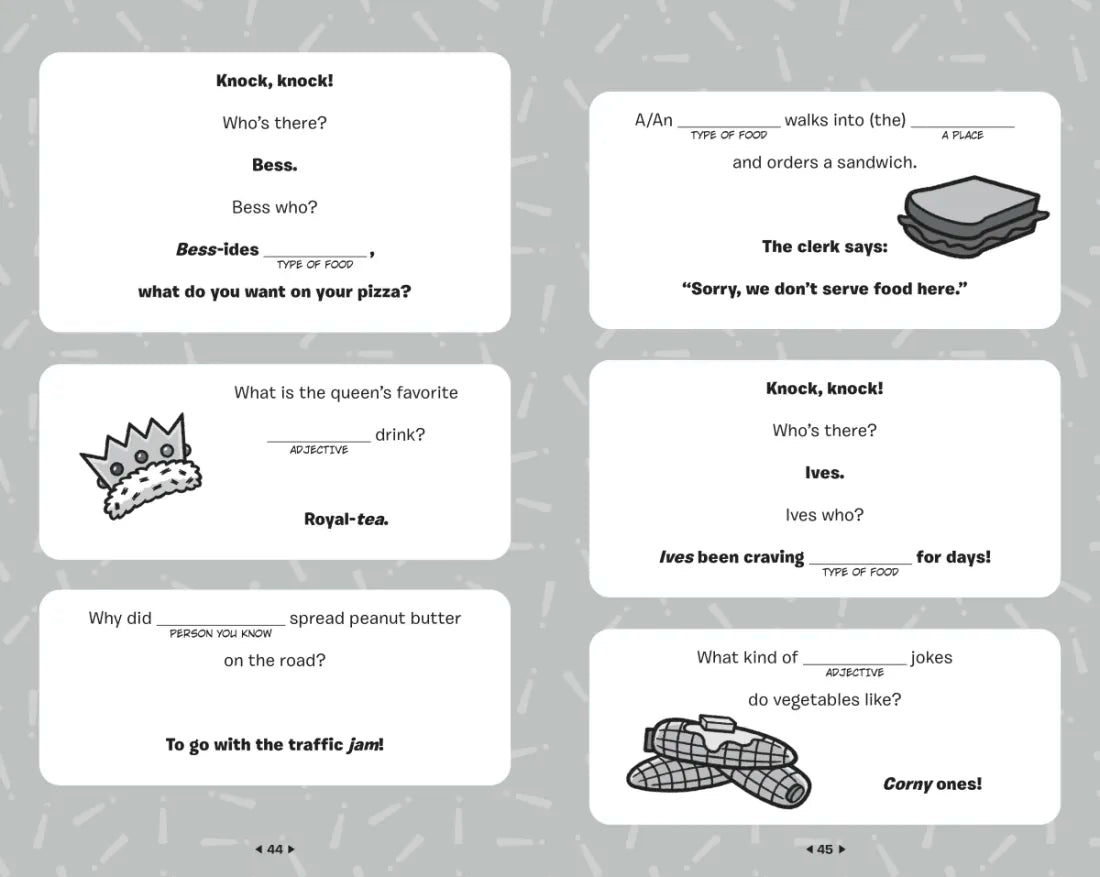 The Mad Libs Silly, Hilariously Funny, Belly-Busting Joke Book US - Paperback / softback