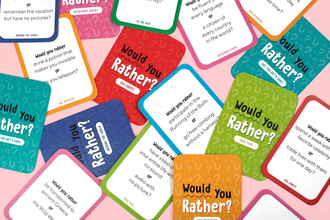 Would You Rather? Family Card Game US - Cards
