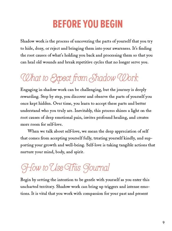 Shadow Work Journal for Self-Love US - Paperback / softback