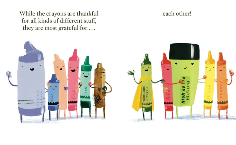 The Crayons Give Thanks US - Hardback