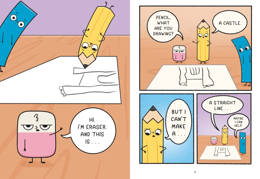 Pencil & Eraser: New Friends Rule! US - Hardback