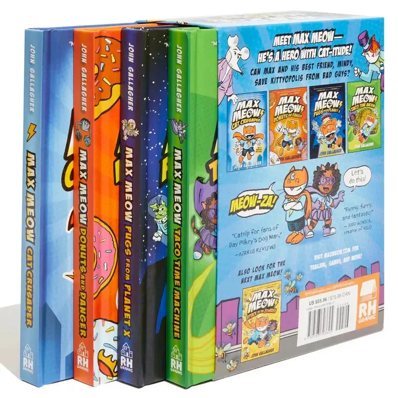 Max Meow Boxed Set: Welcome to Kittyopolis (Books 1-4) US - Multiple-component retail product, boxed