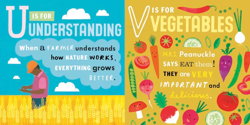 Mrs. Peanuckle's Organic Farm Alphabet US - Board book