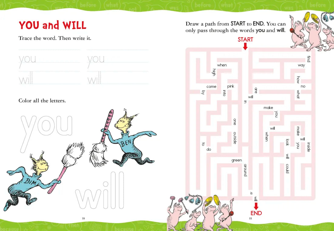 Dr. Seuss Sight Words Level 1 Workbook US - Paperback / softback