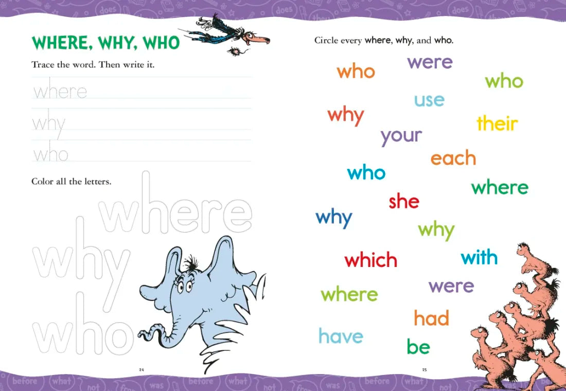 Dr. Seuss Sight Words Level 2 Workbook US - Paperback / softback