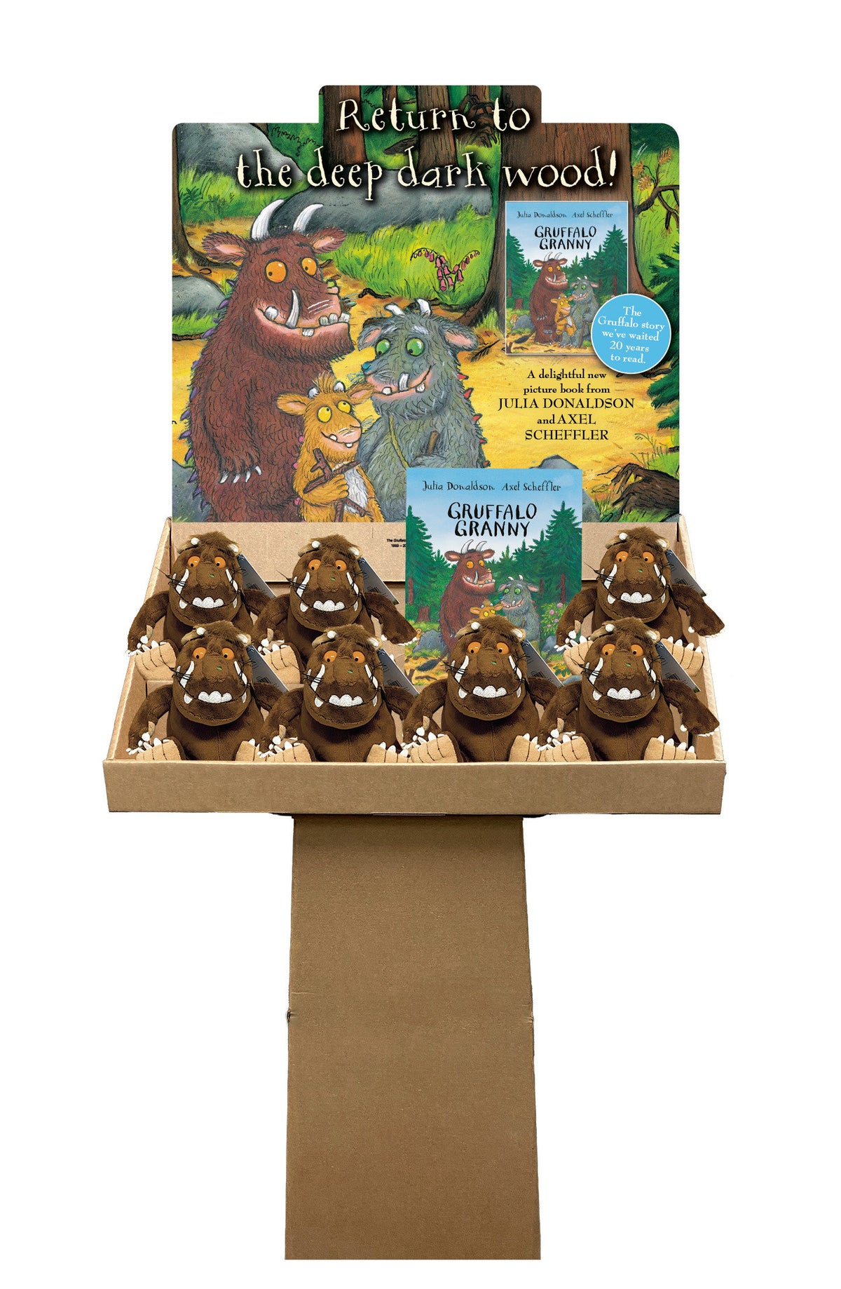 Gruffalo Granny 8-Copy Floor Display w/ Plush cover (ISBN 9780593721322)