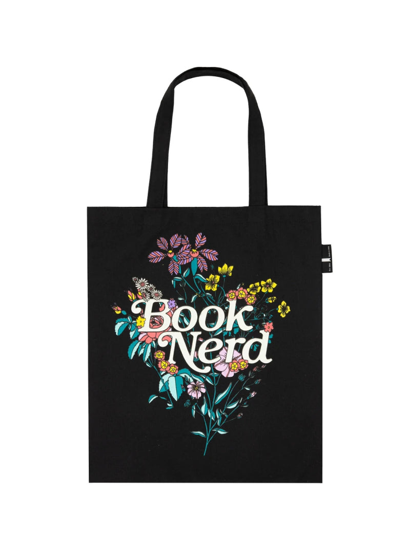 Book Nerd Floral Tote Bag US - Tote bag