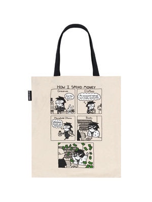 Sarah's Scribbles: How I Spend Money Tote Bag-Lifestyle and Leisure-買書書 BuyBookBook