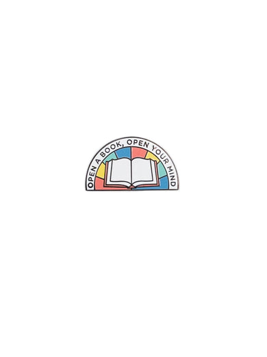 Open a Book, Open Your Mind Enamel Pin-Lifestyle and Leisure-買書書 BuyBookBook