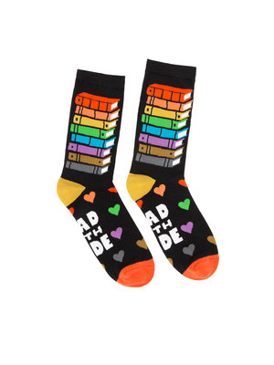 Read With Pride Socks - Large-Lifestyle and Leisure-買書書 BuyBookBook