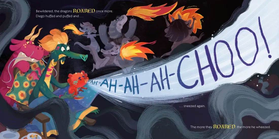 Diego Fuego the Firefighting Dragon US - Hardback