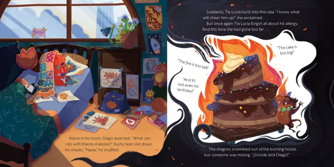 Diego Fuego the Firefighting Dragon US - Hardback