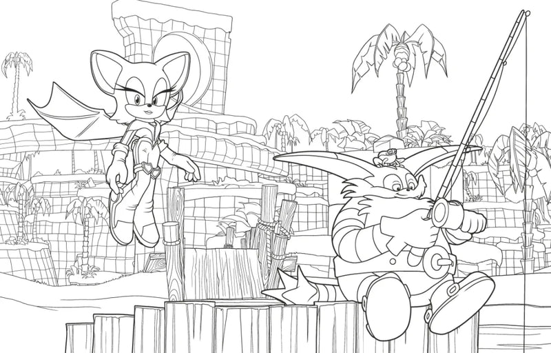 The Ultimate Sonic Prime Coloring Book US - Paperback / softback