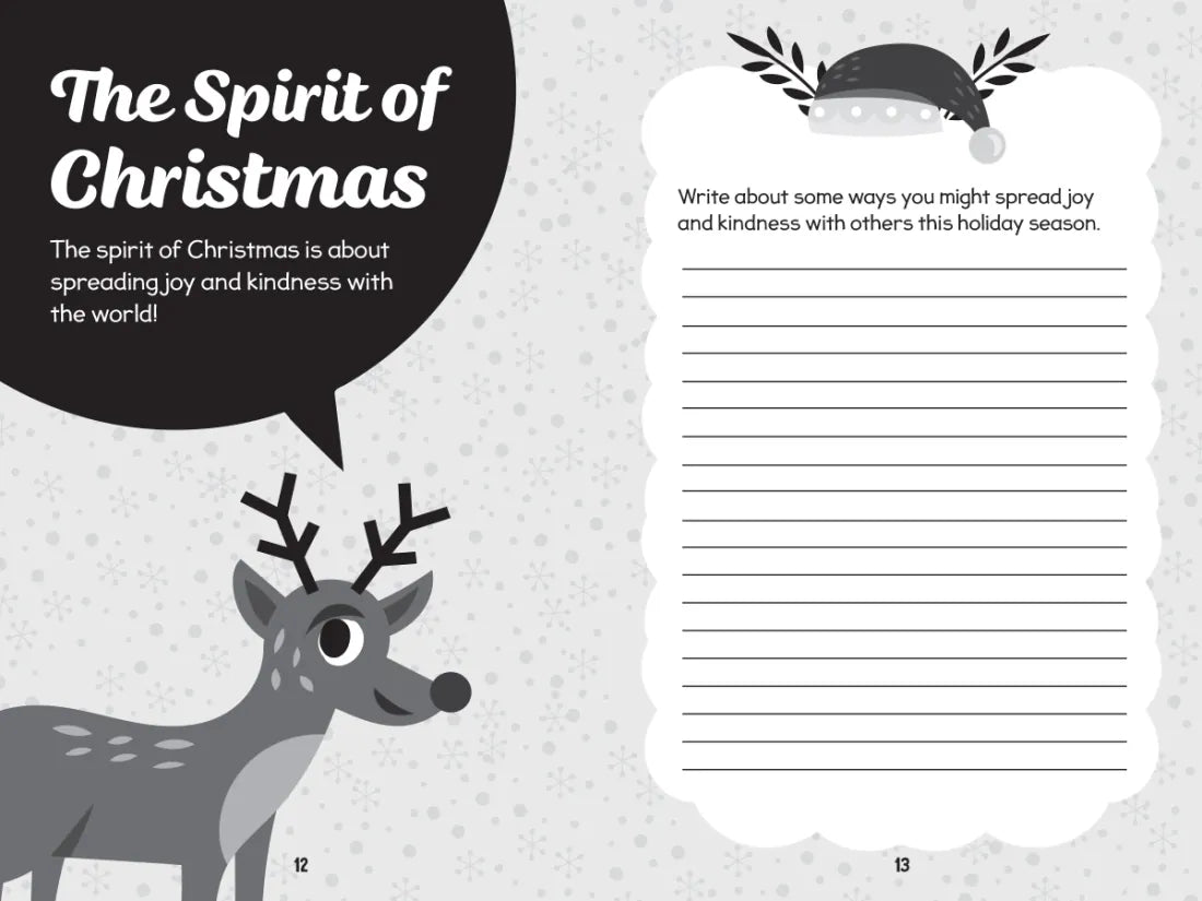 Dear Santa: A Christmas Wish List and Gratitude Journal for Kids US - Paperback / softback