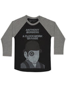 A Clockwork Orange Unisex 3/4 Sleeve Raglan Medium-Stationery items-買書書 BuyBookBook