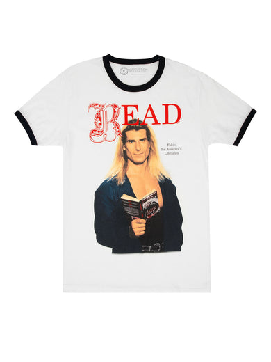 Fabio READ Unisex Ringer T-Shirt Medium