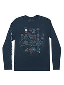 Haruki Murakami Novel Map Unisex Long Sleeve XX-Large-Lifestyle and Leisure-買書書 BuyBookBook