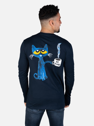 Pete the Cat: Read Books Drink Coffee Stay Groovy Unisex Long Sleeve XX-Large interior 1 (ISBN 9780593763957)