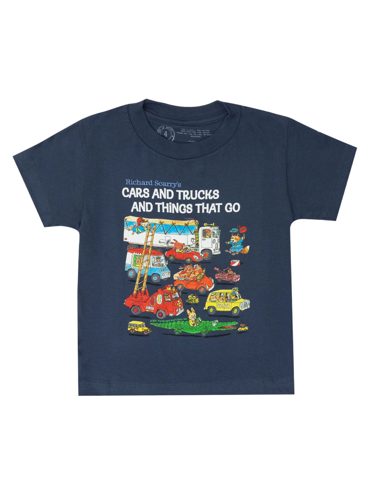 Richard Scarry: Cars and Trucks and Things That Go Kids' T-Shirt - 6 Yr