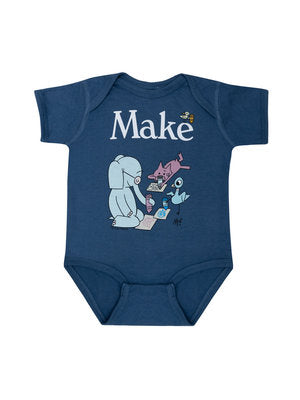 ELEPHANT & PIGGIE Make Baby Bodysuit - 12 Mo-Lifestyle and Leisure-買書書 BuyBookBook